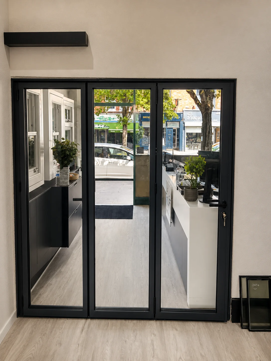 Selected aluminium window and door installation