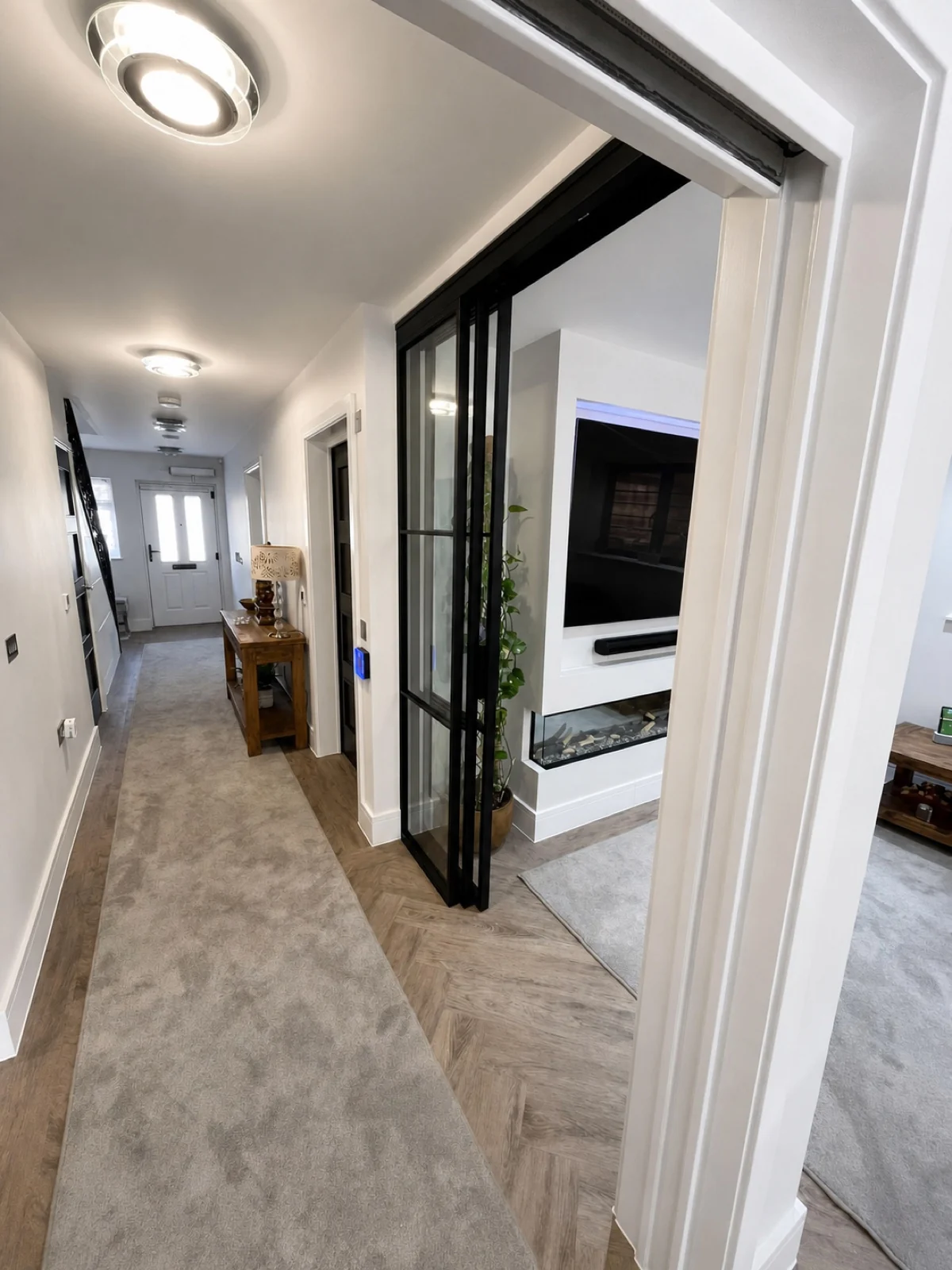 Selected Crittall-style window and door installation