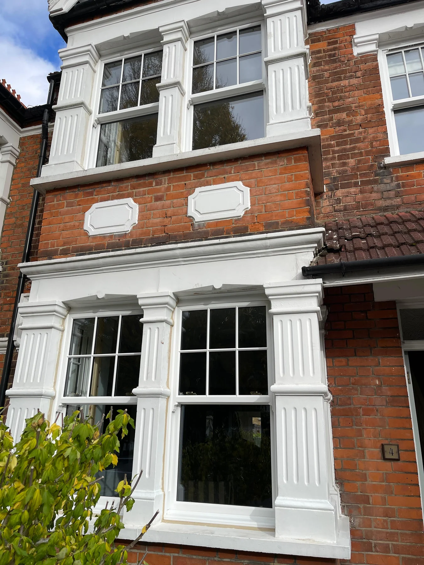 Selected uPVC window and door installation