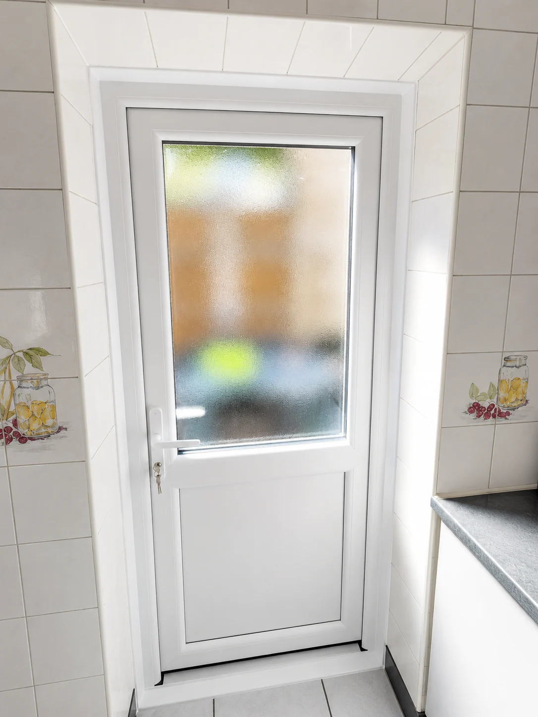 Selected uPVC window and door installation